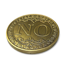 Alto de alta qualidade Logotipo de letra de ouro Coin Comemoration Challenge